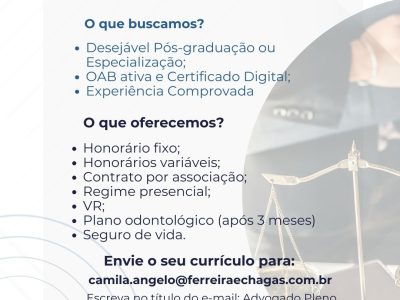 ADVOGADO PLENO CIVEL